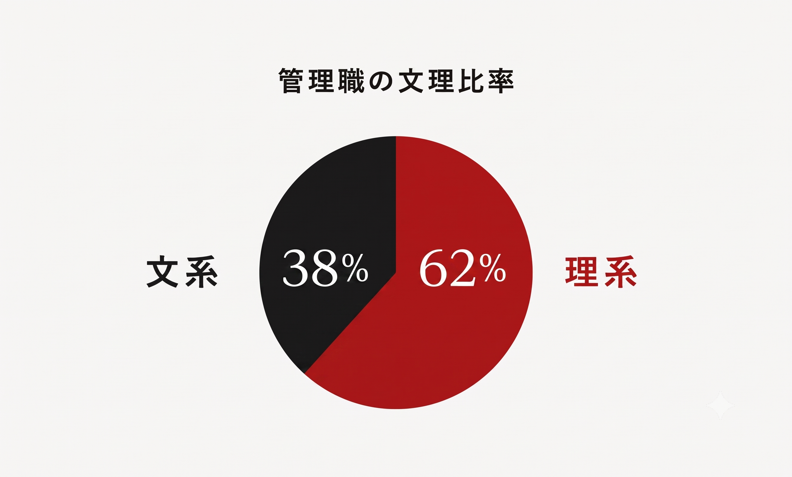 管理職の文理比率