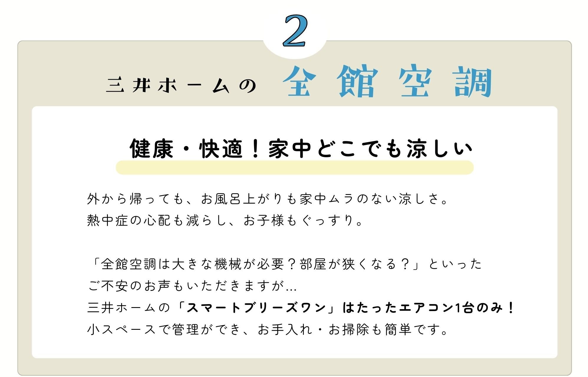 三井ホームの全館空調